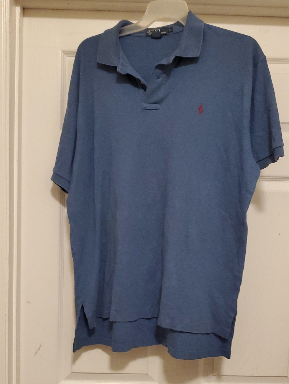 Ralph Lauren Light Blue Polo with Red Pony Logo